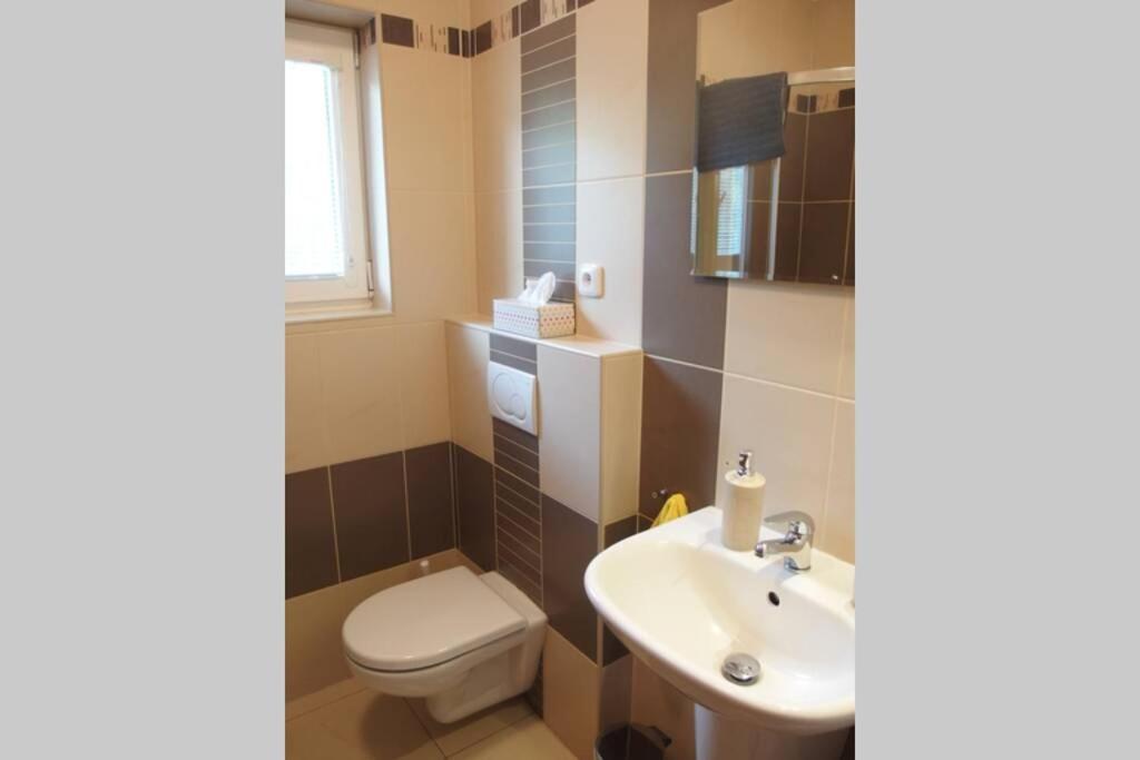 Prijemny Apartman Krovi V Rodinnem Domku Se Sdilenym Bazenem, Terasou A Zahradou Exterior photo